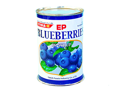 ブルーベリーシロップ缶